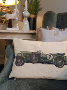 Vintage Car Cushion (green)
