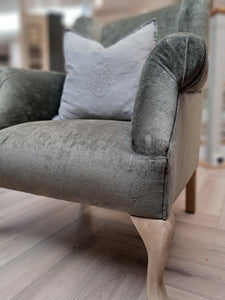 Jefferson Armchair - in Loft Moss fabric