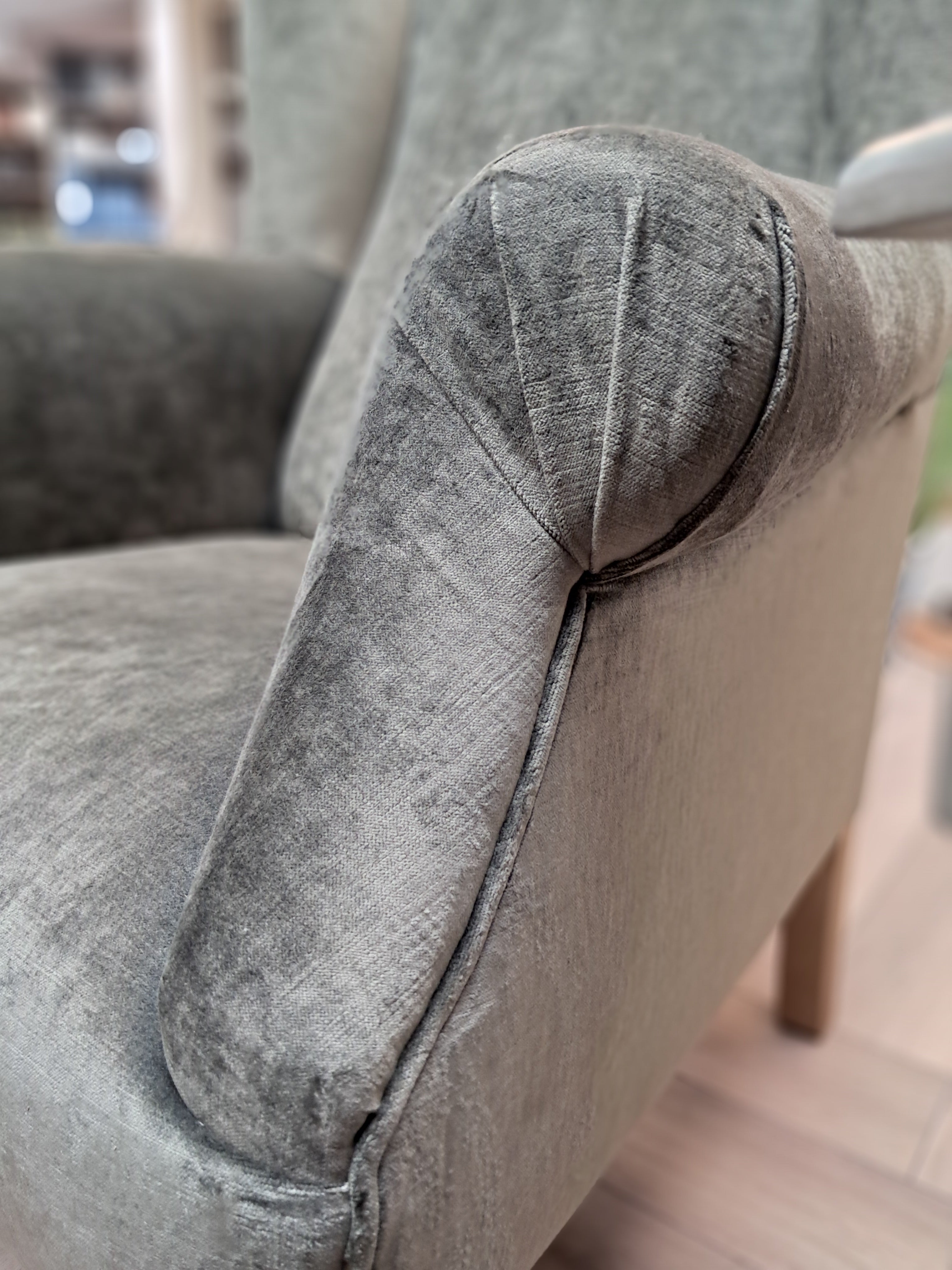 Jefferson Armchair - in Loft Moss fabric