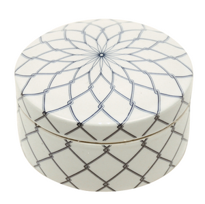 Porcelain Blue Star Flower Box