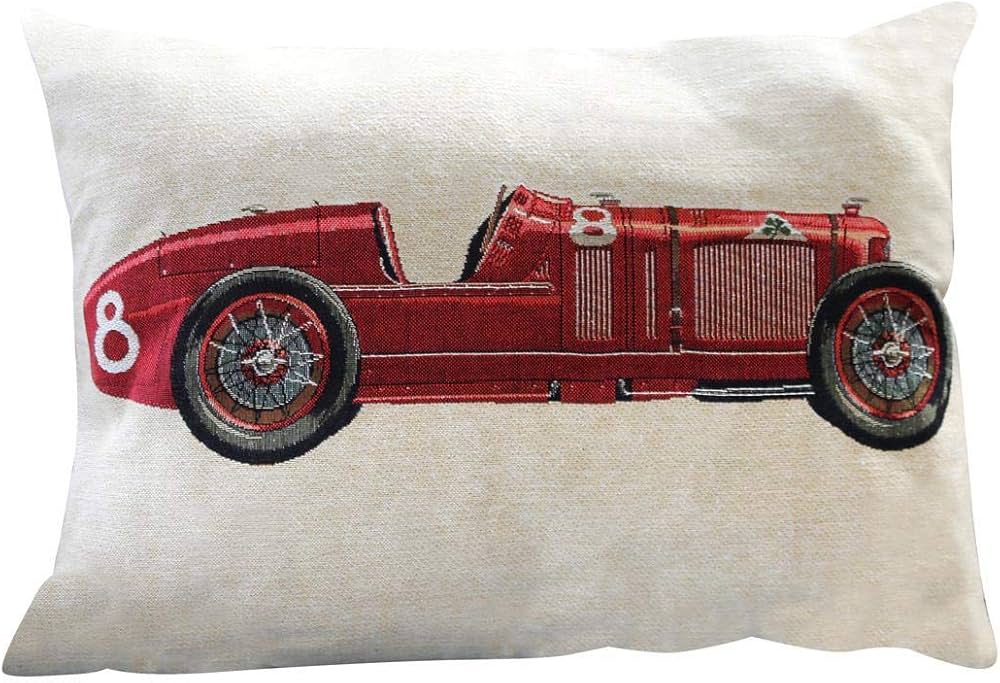 Vintage Car Cushion (red)