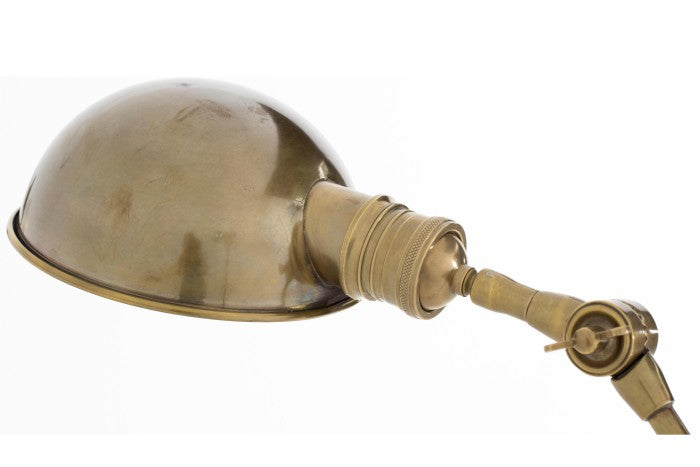 Floor Lamp with twist arm, brass finish