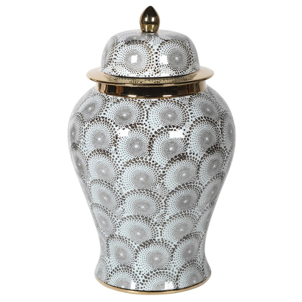 Gold Pattern Ceramic Jar