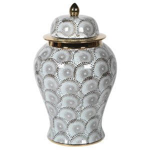 Gold Pattern Ceramic Jar