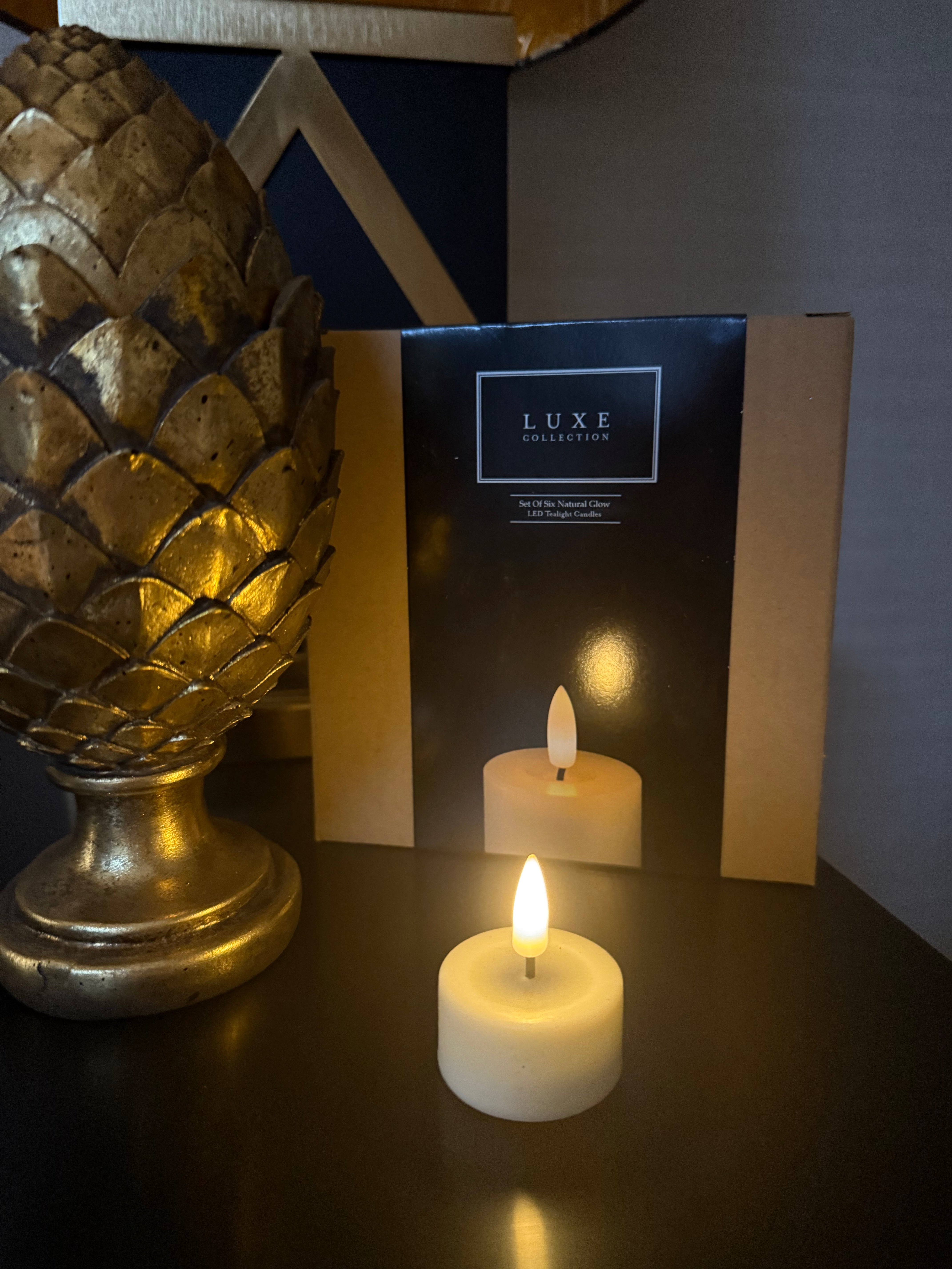 Luxe Natural Glow Tealights (Pack of 6)