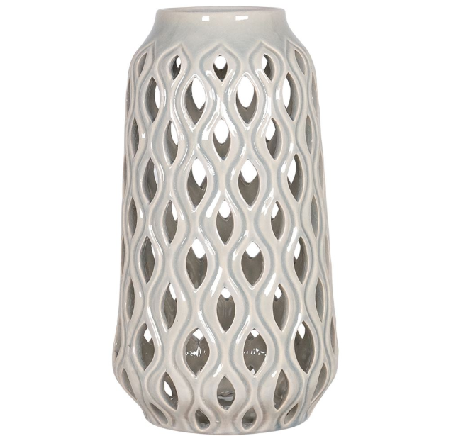 Large Bulbous Vase - Grey