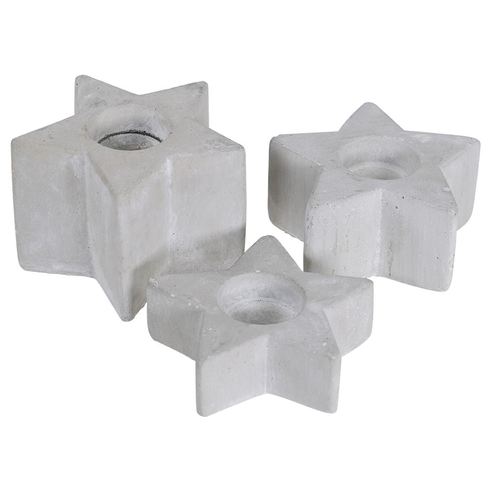 Set of 3 Star Tealight holders