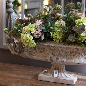 Large Wide Ornate Planter