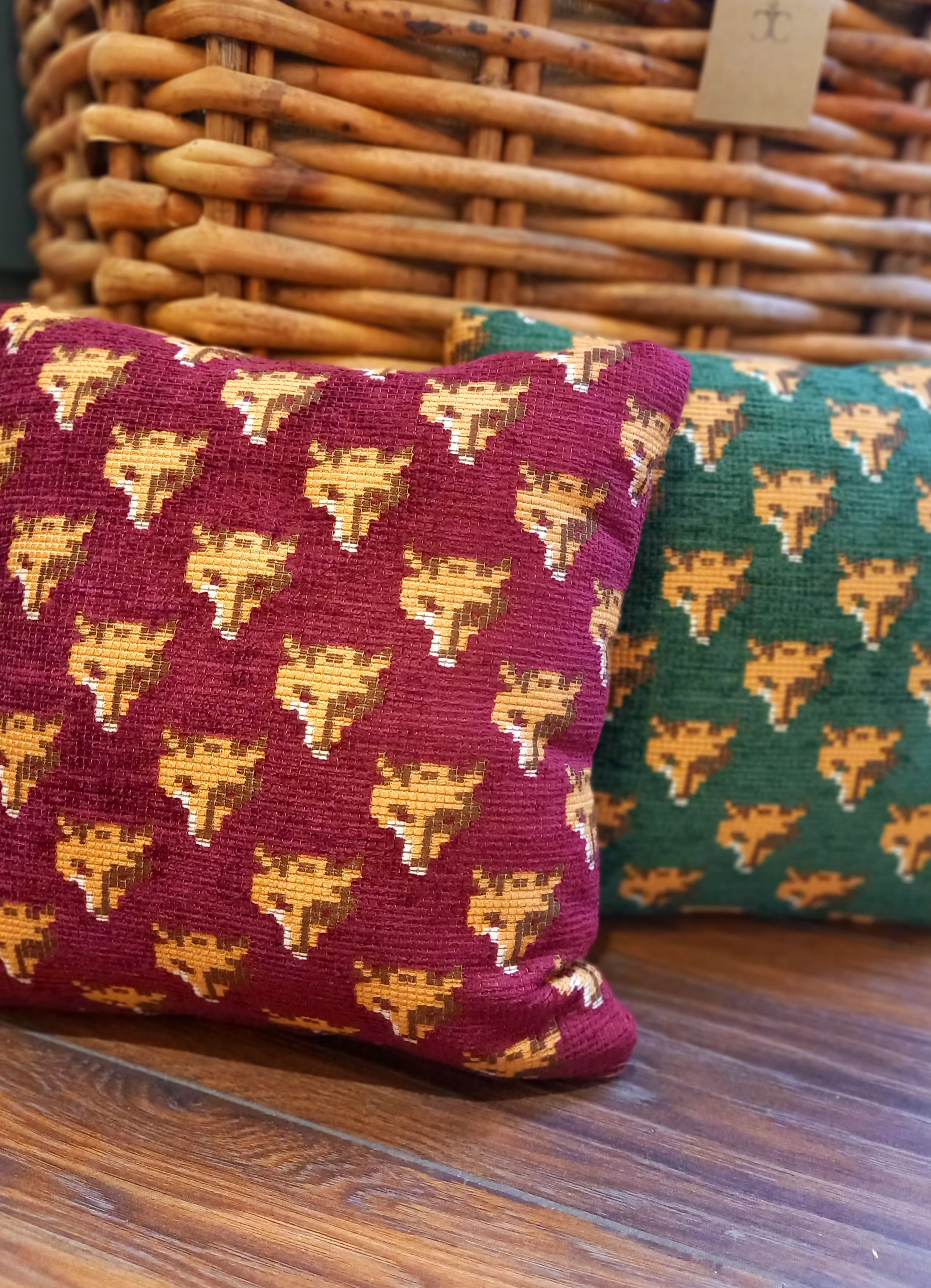 Small Square Fox Cushion