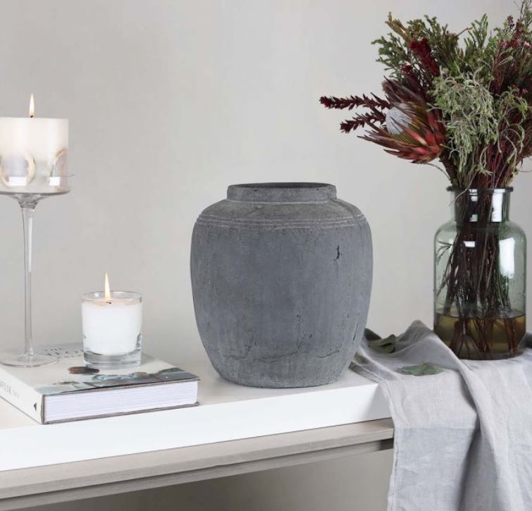 Stone Effect Ceramic Vase/Planter